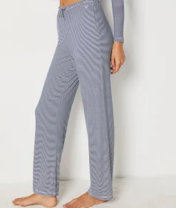 Etam Striped Pyjama Trousers MARINE Cheap