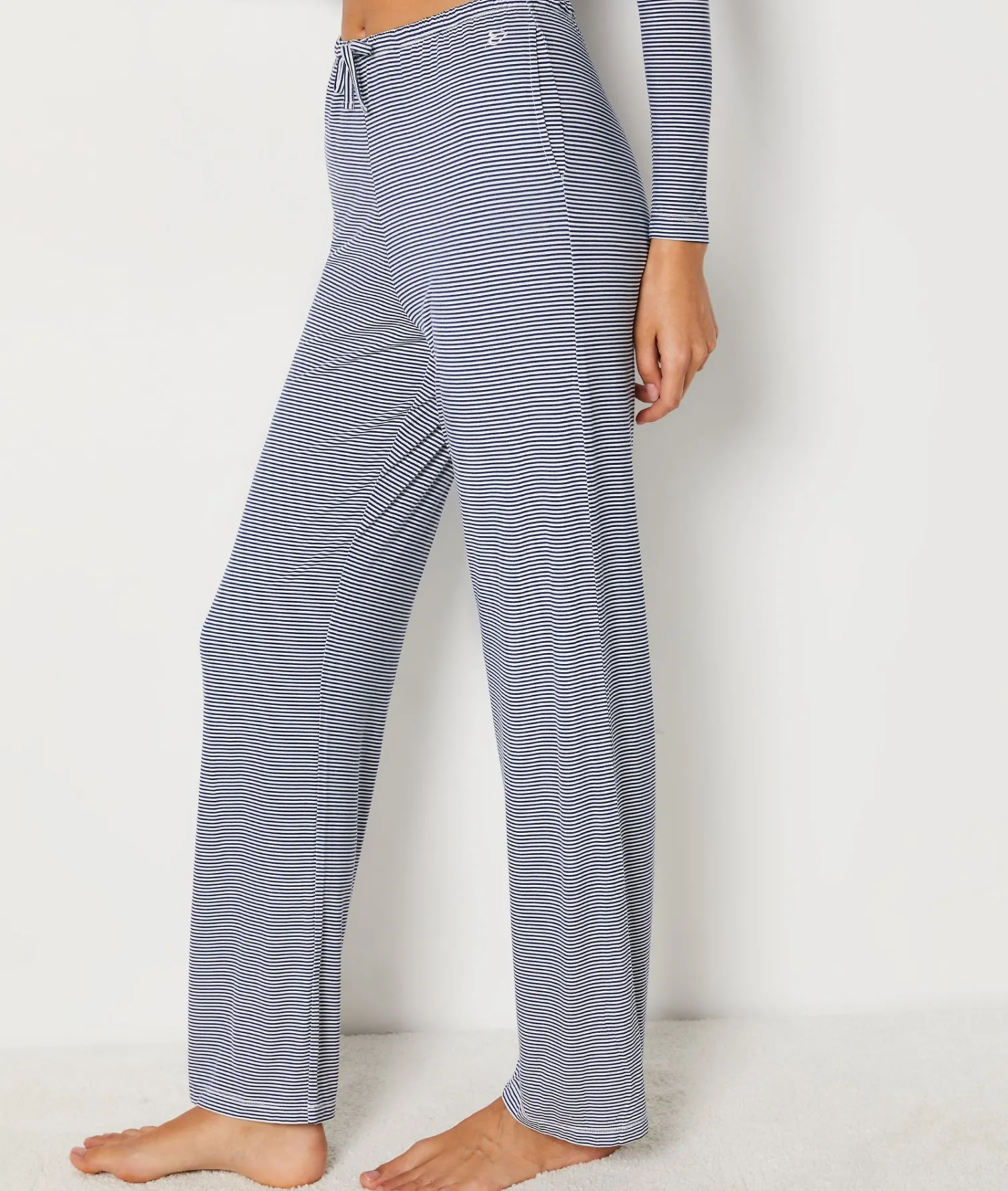 Etam Striped Pyjama Trousers MARINE Cheap