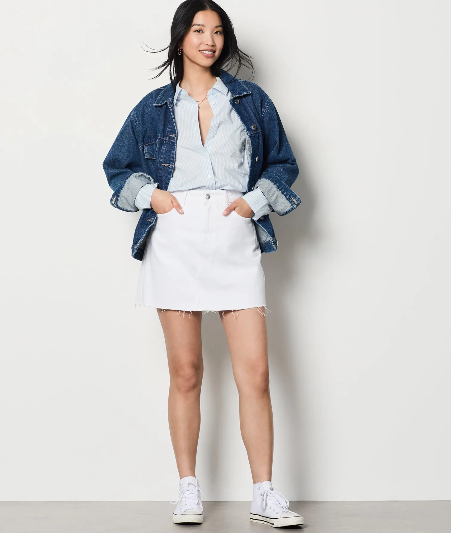 Etam Striped Shirt OXYGEN Clearance