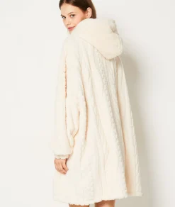 Etam Sweat à capuche polaire ECRU Clearance