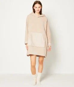 Etam Sweat avec capuche polaire TAUPE Fashion
