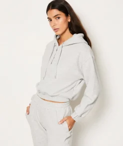 Etam Sweat de pyjama à capuche en coton GRIS Discount