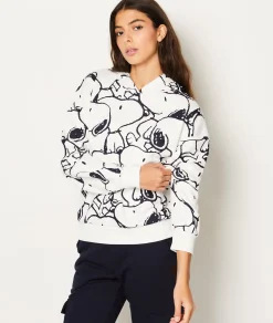 Etam Sweat de pyjama à capuche en coton Snoopy Peanuts™ BLANC Cheap