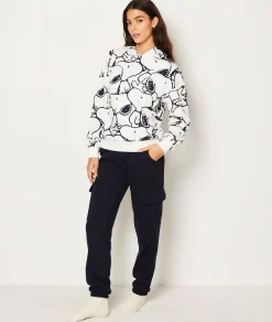 Etam Sweat de pyjama à capuche en coton Snoopy Peanuts™ BLANC Cheap