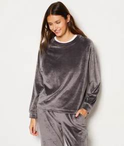 Etam Sweat de pyjama à cœur GRIS Outlet