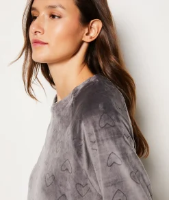 Etam Sweat de pyjama à cœur GRIS Outlet