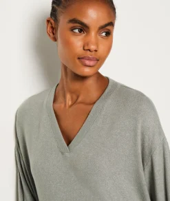 Etam Sweat de pyjama col V KAKI Cheap