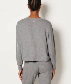 Etam Sweat de pyjama col V ANTHRACITE Cheap