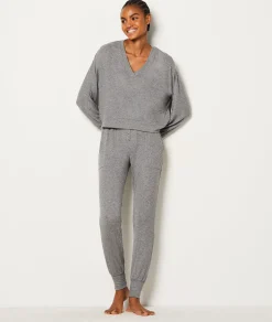 Etam Sweat de pyjama col V ANTHRACITE Cheap