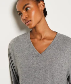 Etam Sweat de pyjama col V ANTHRACITE Cheap