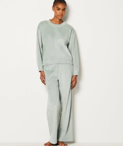 Etam Sweat de pyjama côtelé KAKI Best Sale
