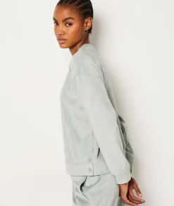 Etam Sweat de pyjama côtelé KAKI Best Sale