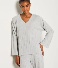 Etam Sweat de pyjama côtelé GRISCLAIR Flash Sale