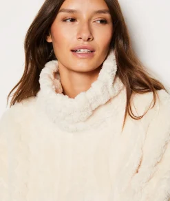 Etam Sweat de pyjama polaire ECRU Hot