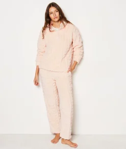 Etam Sweat de pyjama polaire ROSEPOUDRE Clearance