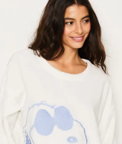 Etam Sweat de pyjama polaire Snoopy Peanuts™ BLANC New