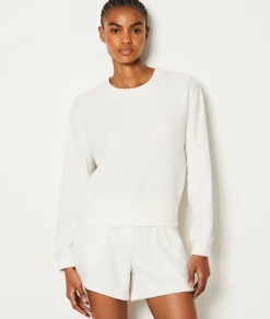 Etam Sweat molleton granulé ECRU Flash Sale