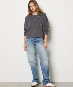 Etam Sweater with Rhinestones GREY Store