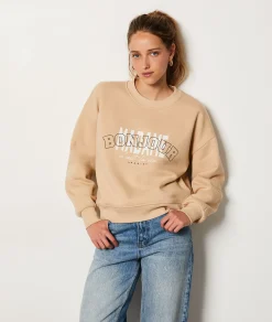 Etam Sweatshirt with "Bonjour Madame" print in cotton DUNE Outlet