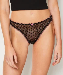 Etam Tanga bloomer en tulle irisé NOIR Online