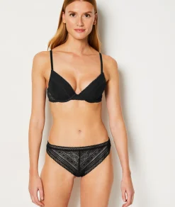 Etam Tanga en dentelle NOIR Best