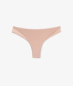 Etam Tanga en microfibre satiné TAUPE Flash Sale