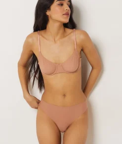 Etam Tanga high leg en microfibre BLUSH Discount