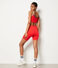 Etam Textu Sports Cyclist Shorts RED Hot
