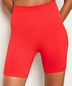 Etam Textu Sports Cyclist Shorts RED Hot