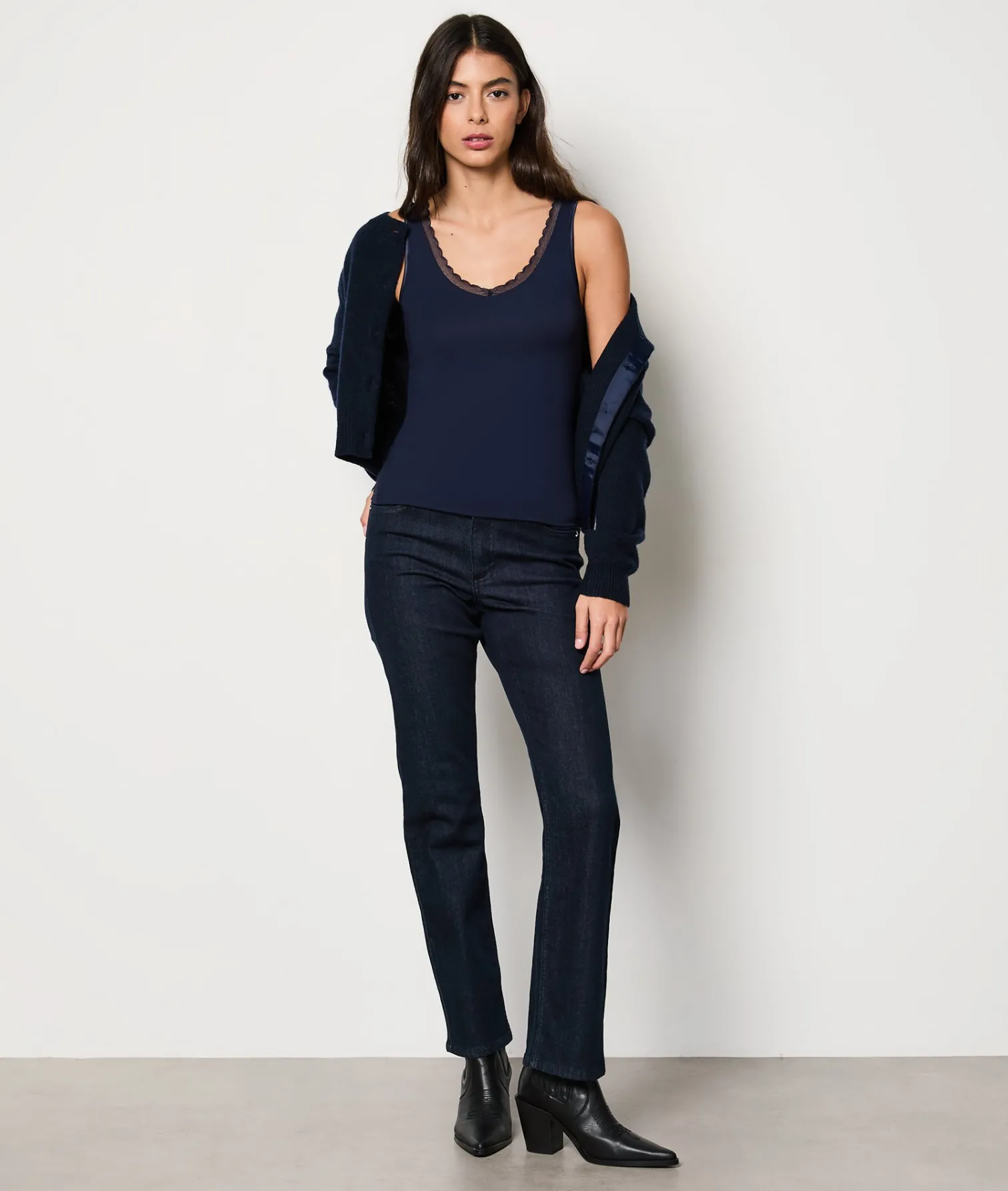 Etam Thermal knit camisole INDIGO Cheap