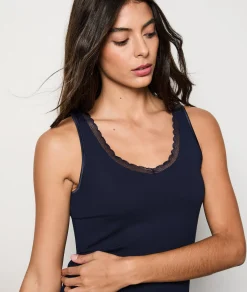 Etam Thermal knit camisole INDIGO Cheap