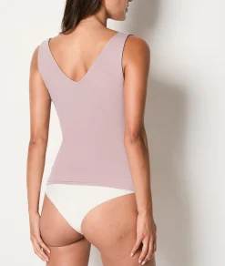 Etam Thermal knit Tencel tank top TAUPE Best Sale
