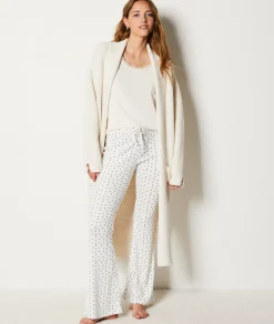 Etam Thermal Knit T-Shirt ECRU Cheap