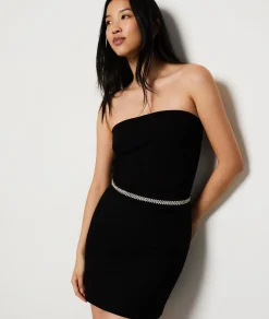 Etam Thin Glitter Belt SILVER Outlet