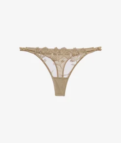 Etam Thong in Iridescent Tulle KHAKI New