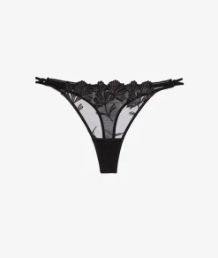 Etam Thong in Iridescent Tulle BLACK Flash Sale