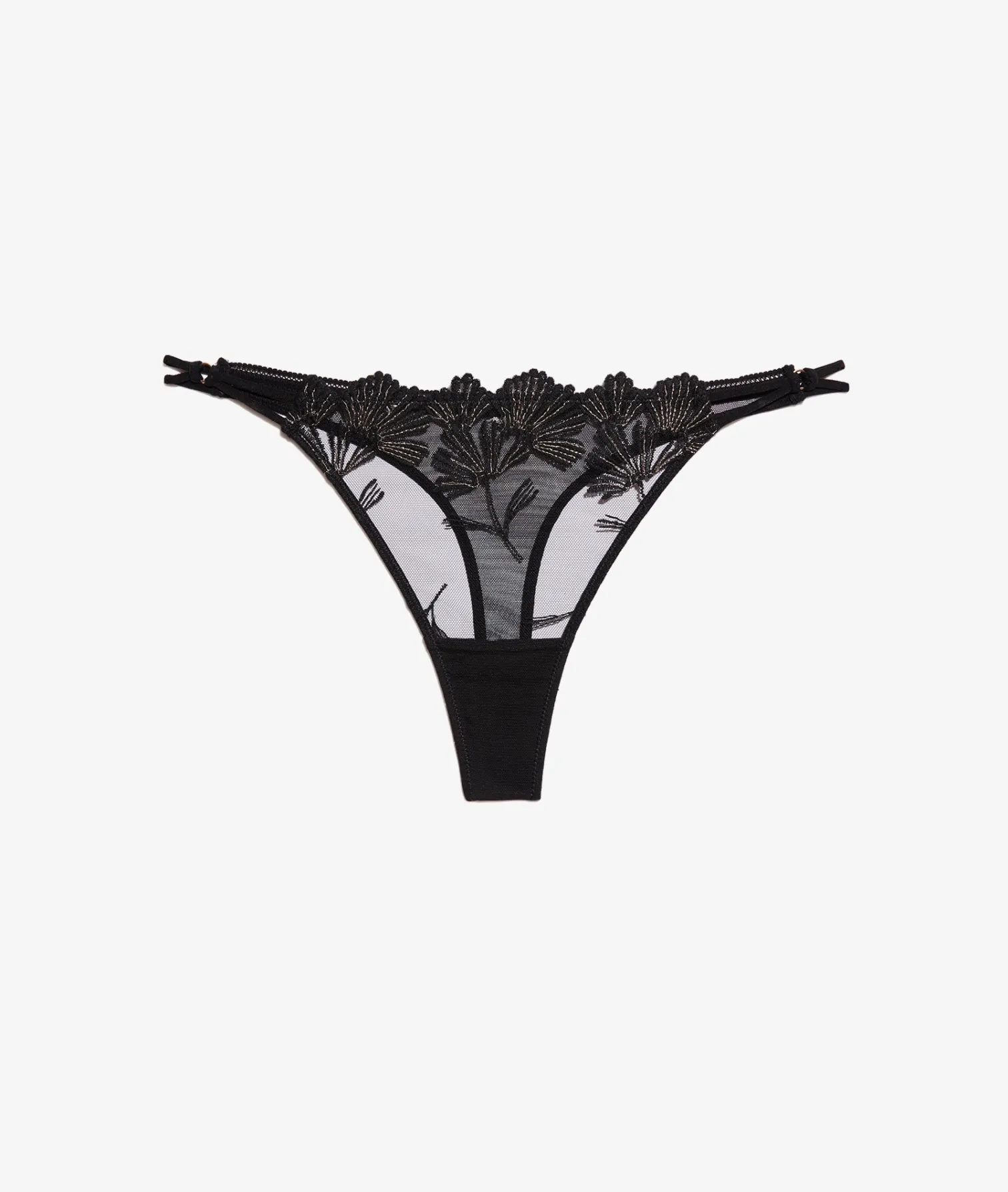 Etam Thong in Iridescent Tulle BLACK Flash Sale