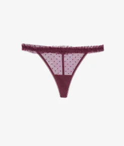 Etam Thong in Tulle GARNETBORDEAUX Clearance