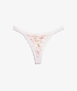 Etam Thong with Lace Trim PINKBACKGROUNDIMP Cheap
