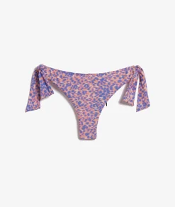 Etam Tie Brazilian Bikini with Print MAUVE Fashion