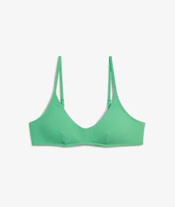 Etam Tie-front Bikini Top Bralette PINEGREEN Hot