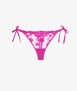 Etam Tie-up Thong in Tulle ORCHIDEE Clearance