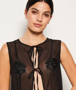 Etam Top sans manches transparent NOIR Sale