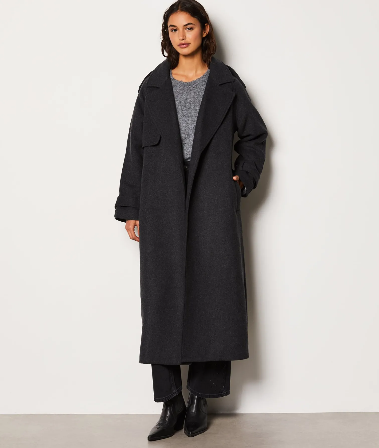 Etam Trench long ANTHRACITE Shop
