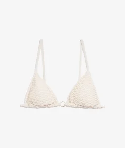 Etam Triangle Bikini Top WHITE Best Sale