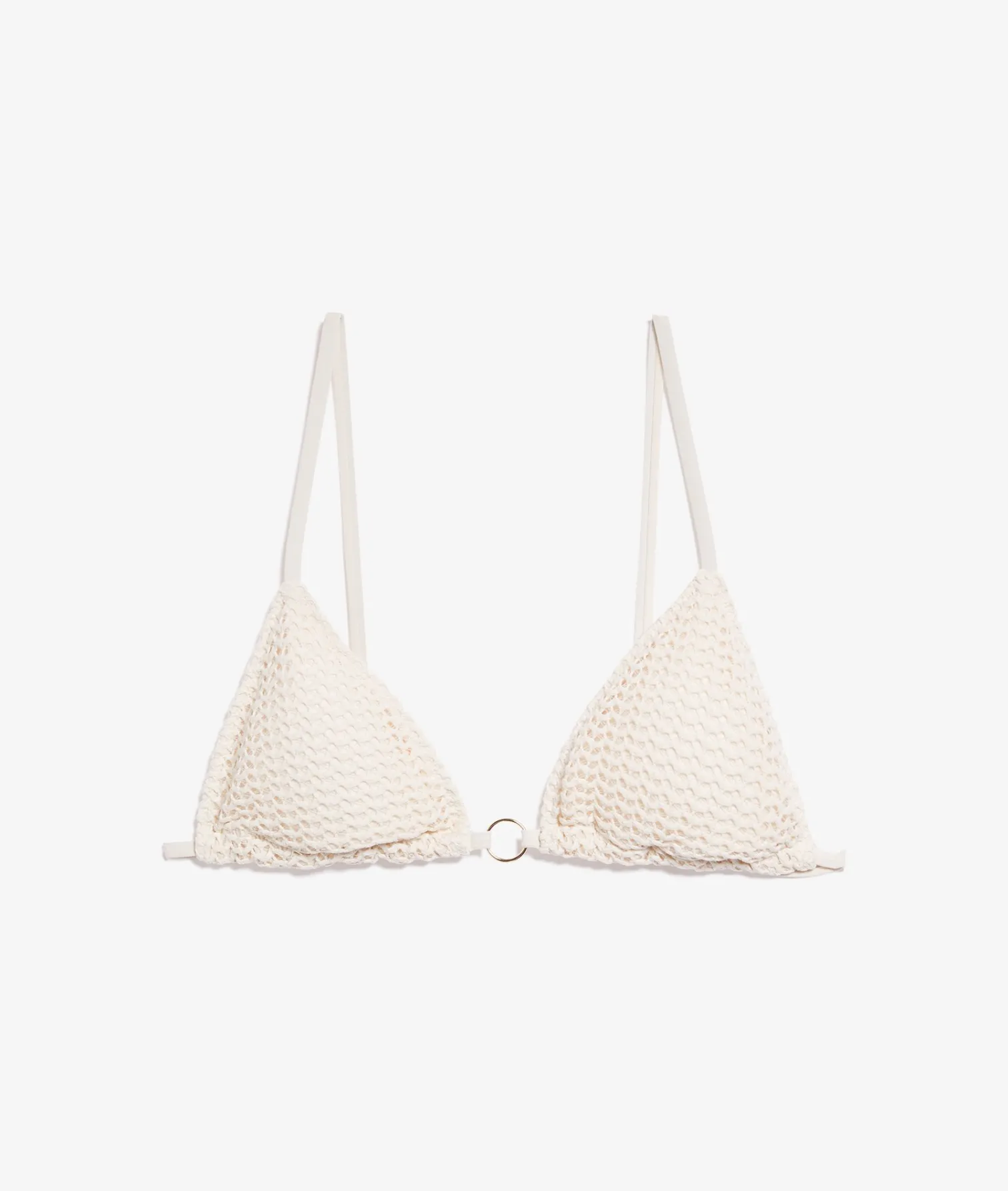 Etam Triangle Bikini Top WHITE Best Sale