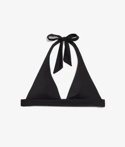 Etam Triangle Bikini Top BLACK New