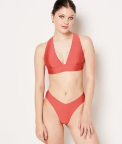 Etam Triangle Bikini Top TERRACOTTA Cheap