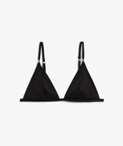 Etam Triangle Bikini Top BLACK Discount