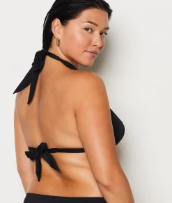 Etam Triangle Bikini Top BLACK Hot